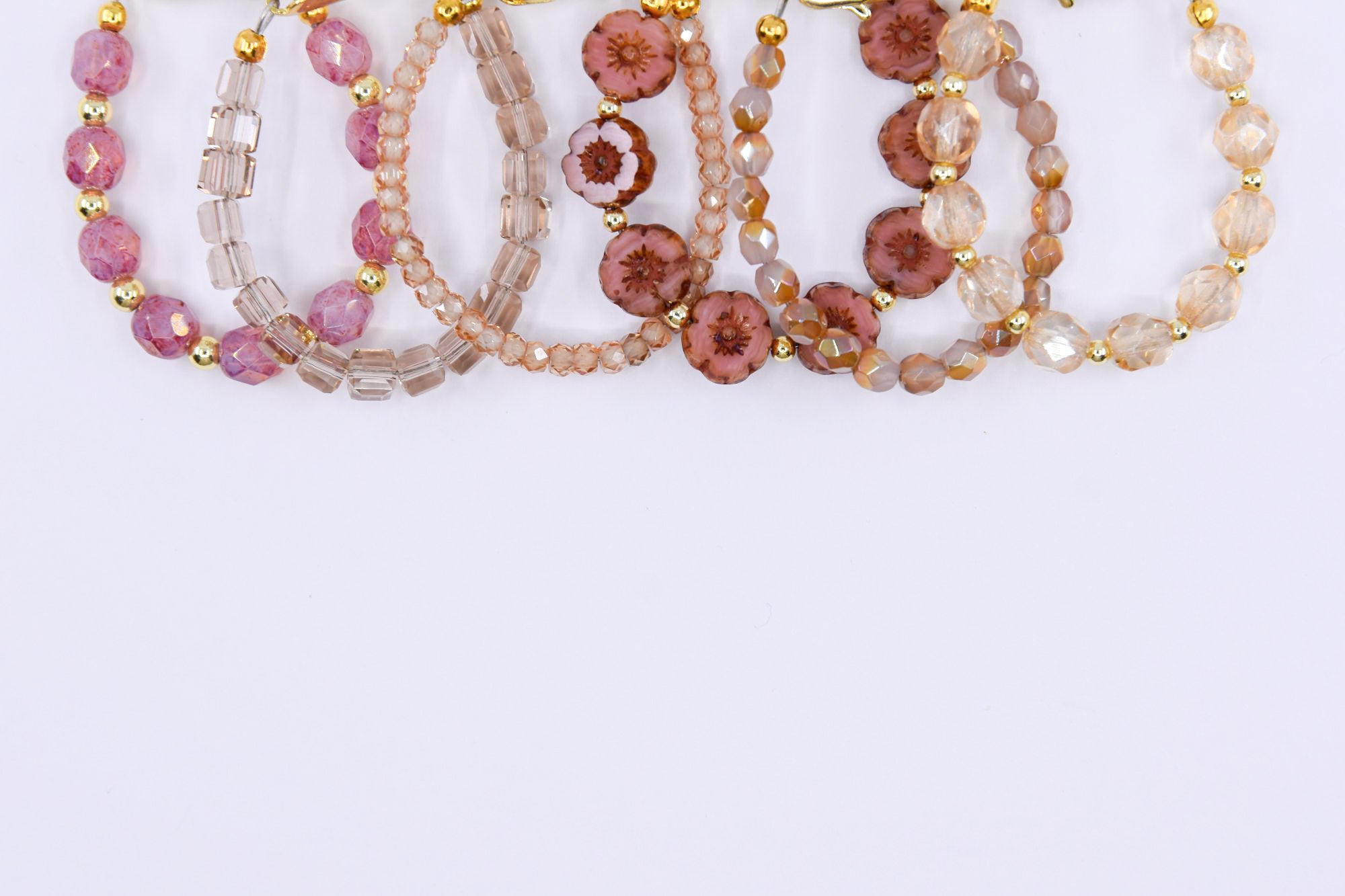 Vintage Pink Czech Glass