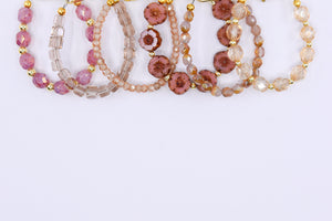 Vintage Pink Czech Glass
