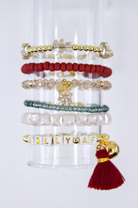 Jolly AF Jingle Bell Charm Bracelet