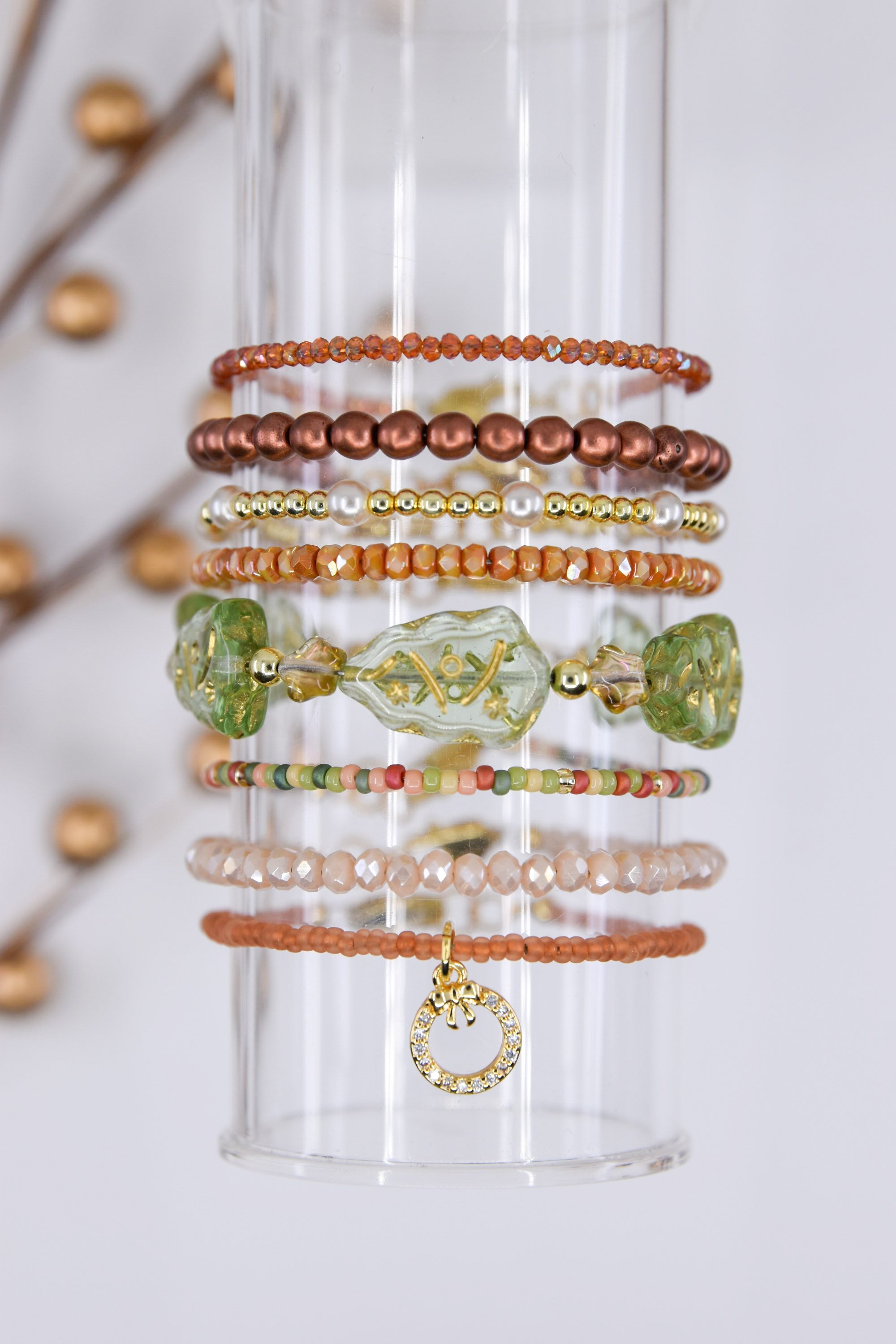 Honey Dainty Czech Glass