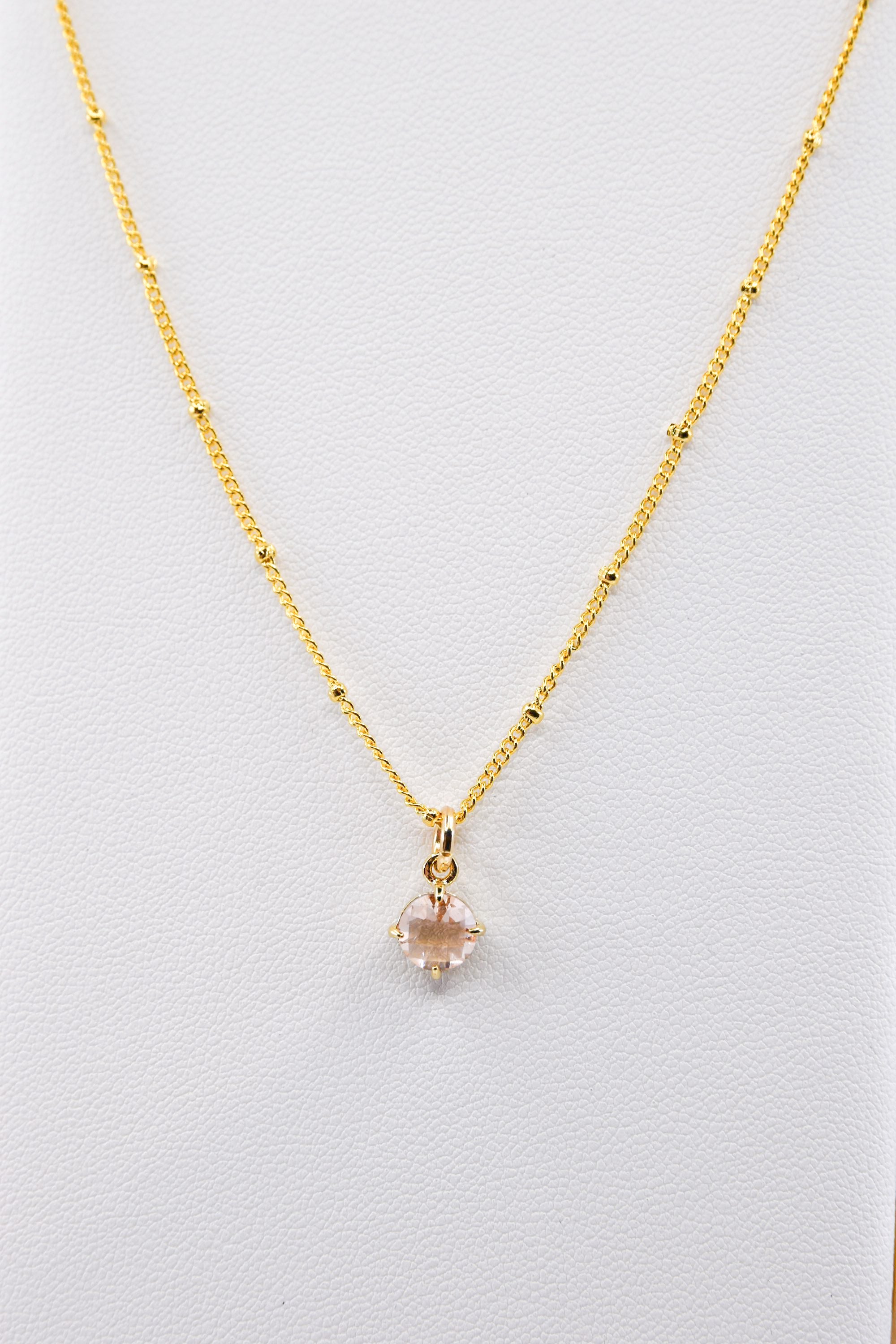 Champagne Crystal Necklace