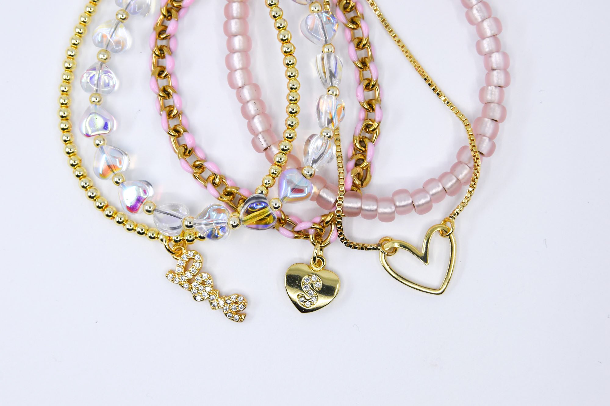 Adjustable Cut Out Heart Bracelet