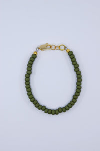 Matte Opaque Olive Dainty Glass