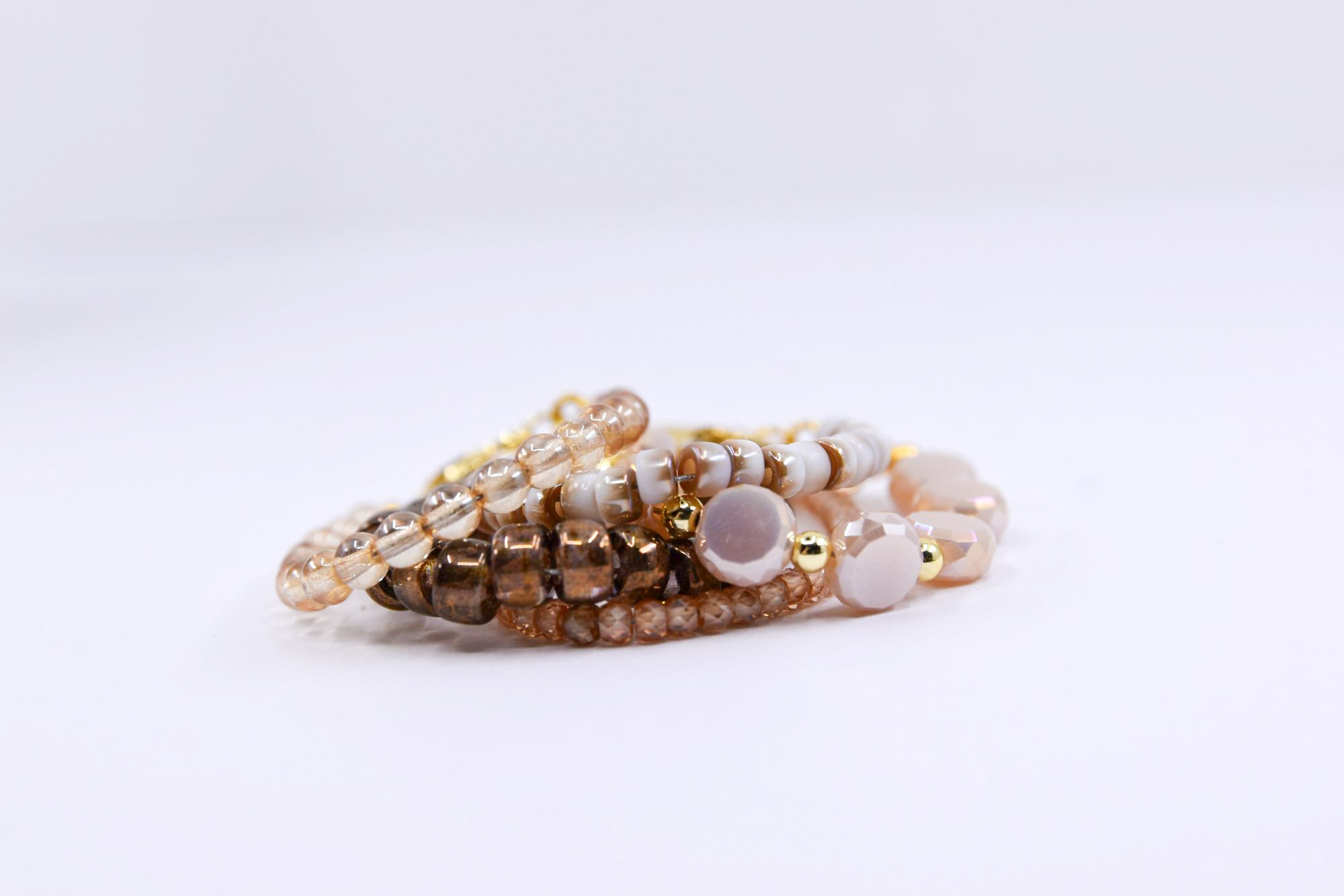 Ivory and Gold Dainty Glass