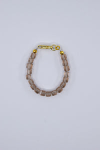 Topaz Brown Square Cut Crystal Glass