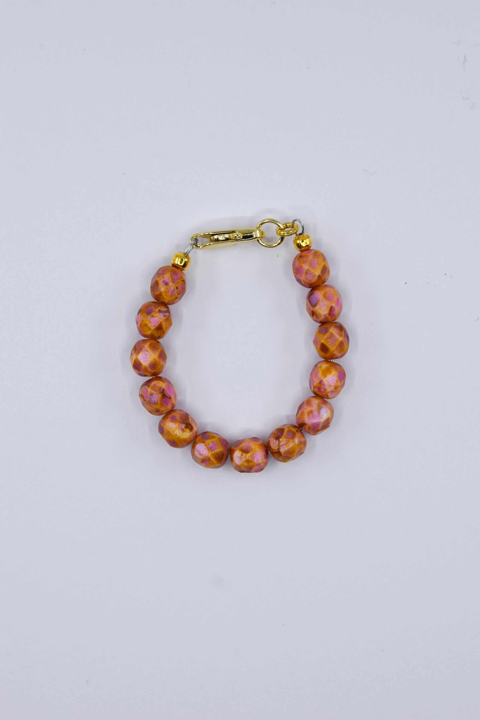 Pearl Rose Czech Glass