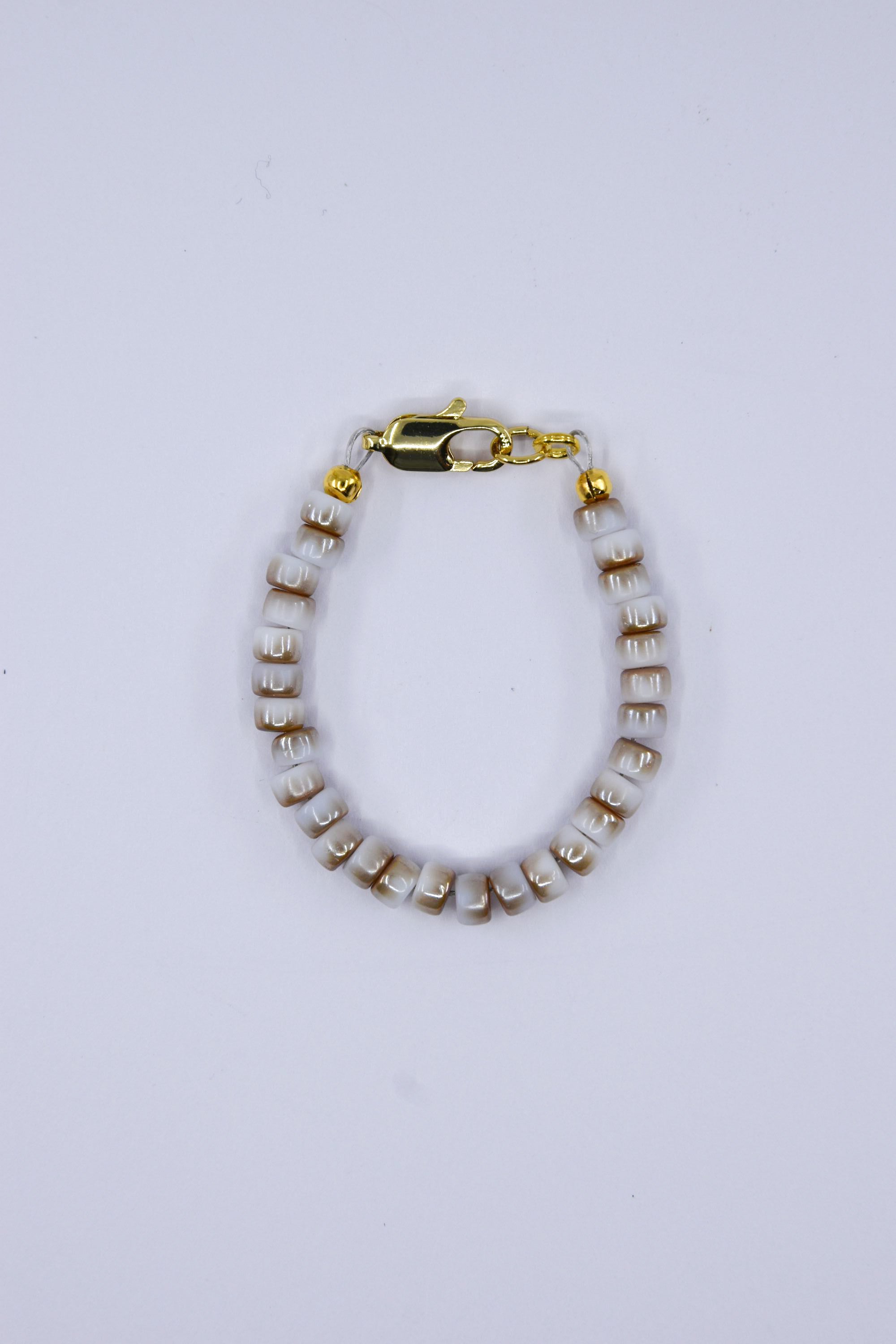 Ivory and Gold Dainty Glass