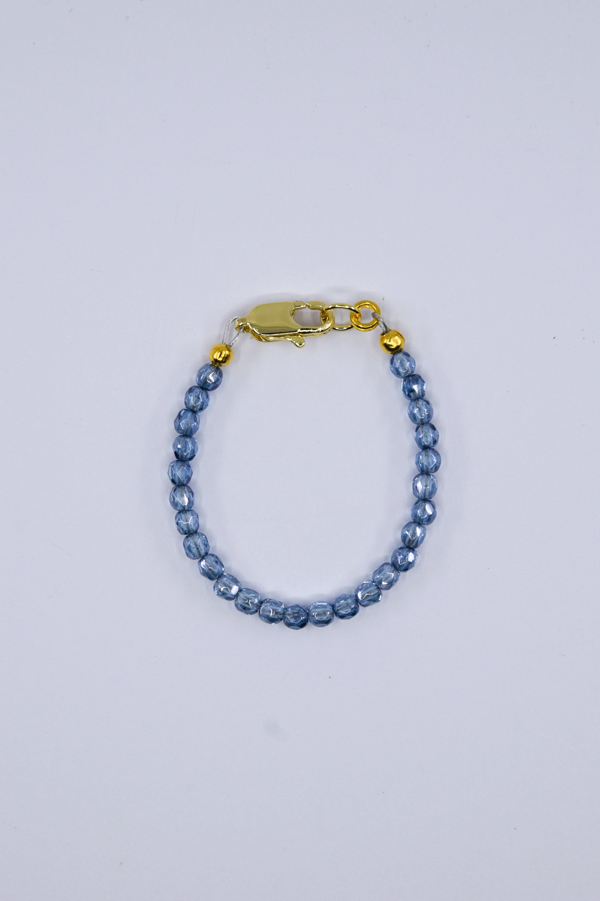 Denim Blue Czech Crystal Glass