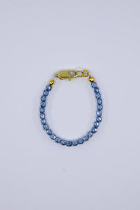 Denim Blue Czech Crystal Glass