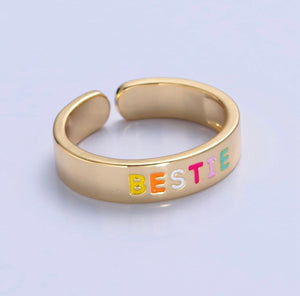 Gold BESTIE Ring