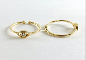 Gold Filled Eye Ring