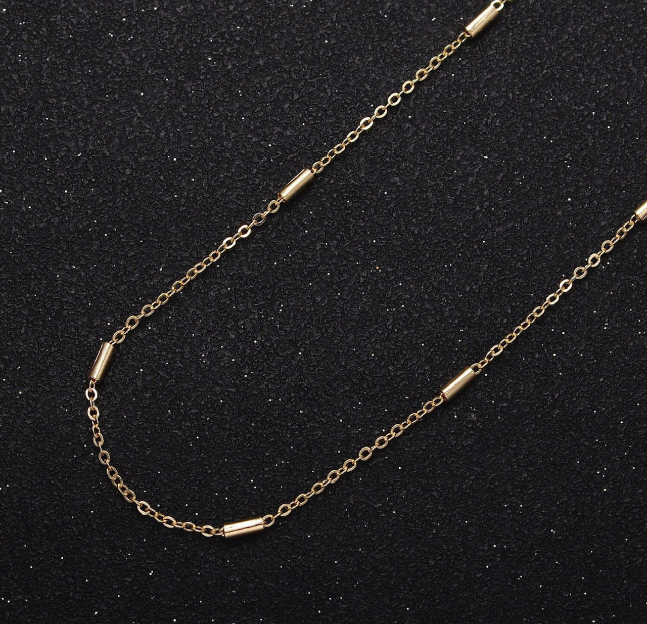Gold Filled Rolo Cable Tube Chain