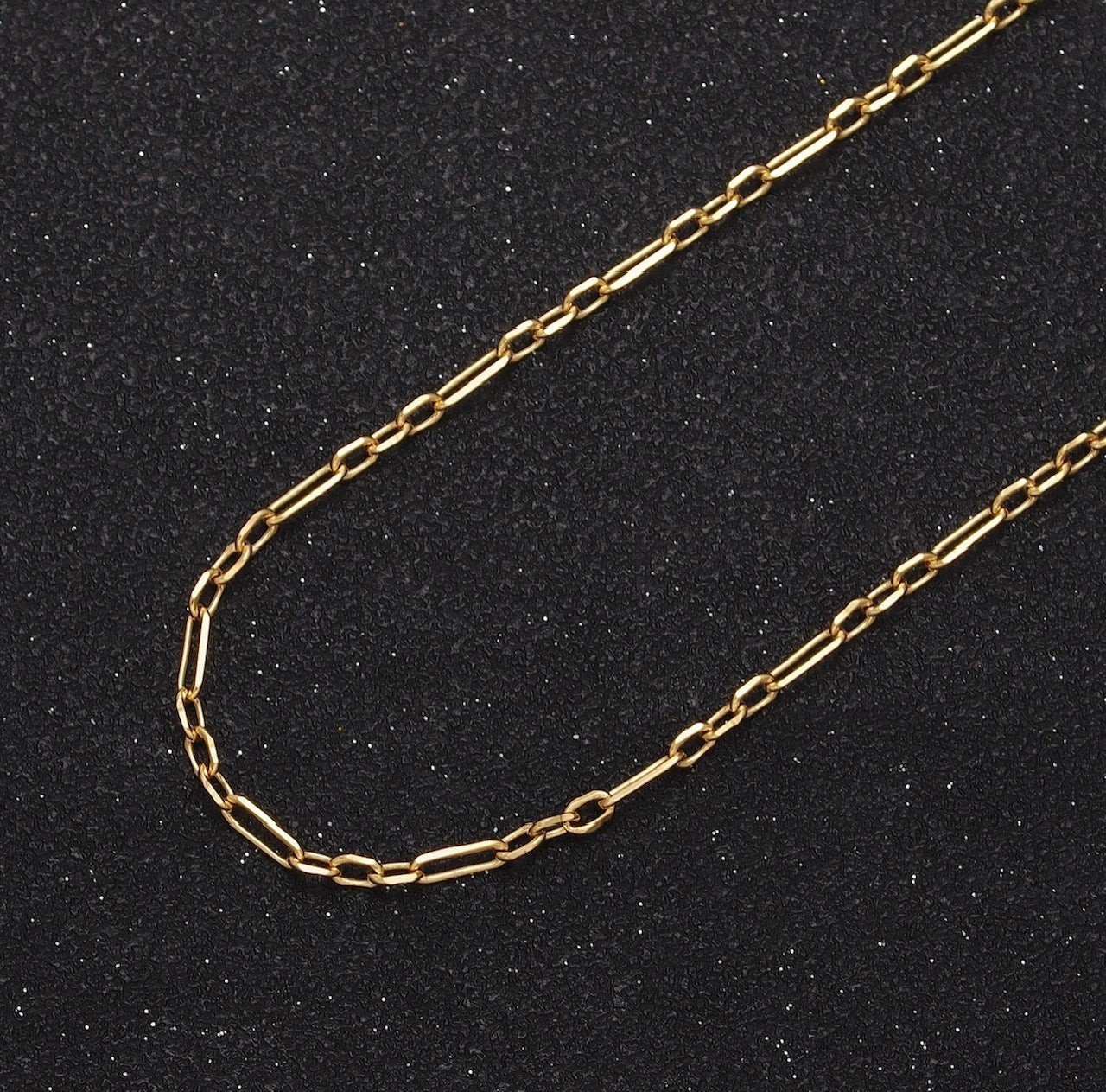 Gold Filled Dainty Flat Edge Paperclip Cable Chain