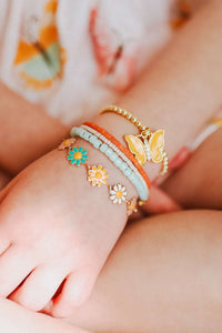 Yellow Butterfly Charm Bracelet