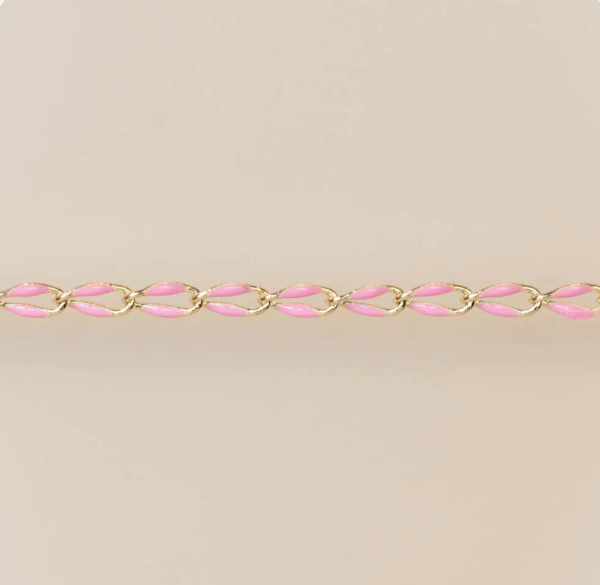 Pink Enamel Chain