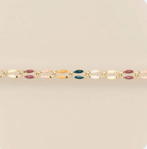 Ruby & Honey Enamel Chain
