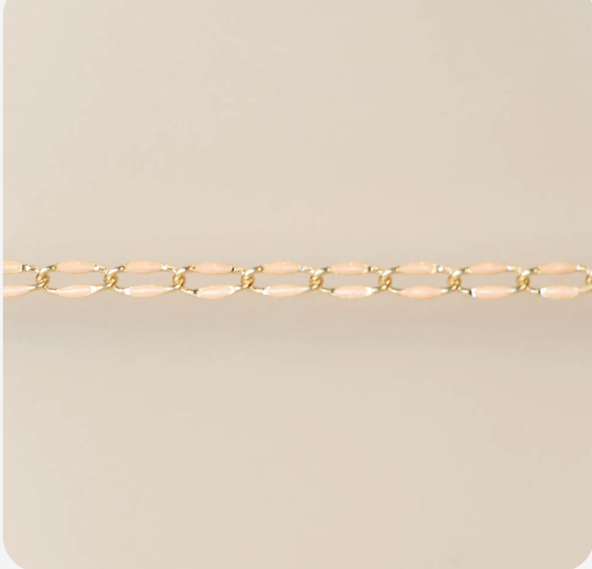 Peach Enamel Chain