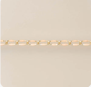Peach Enamel Chain