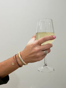 Matte Pearl Olive Dainty Glass