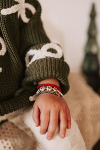 Matte Dark Holiday Red Dainty Glass