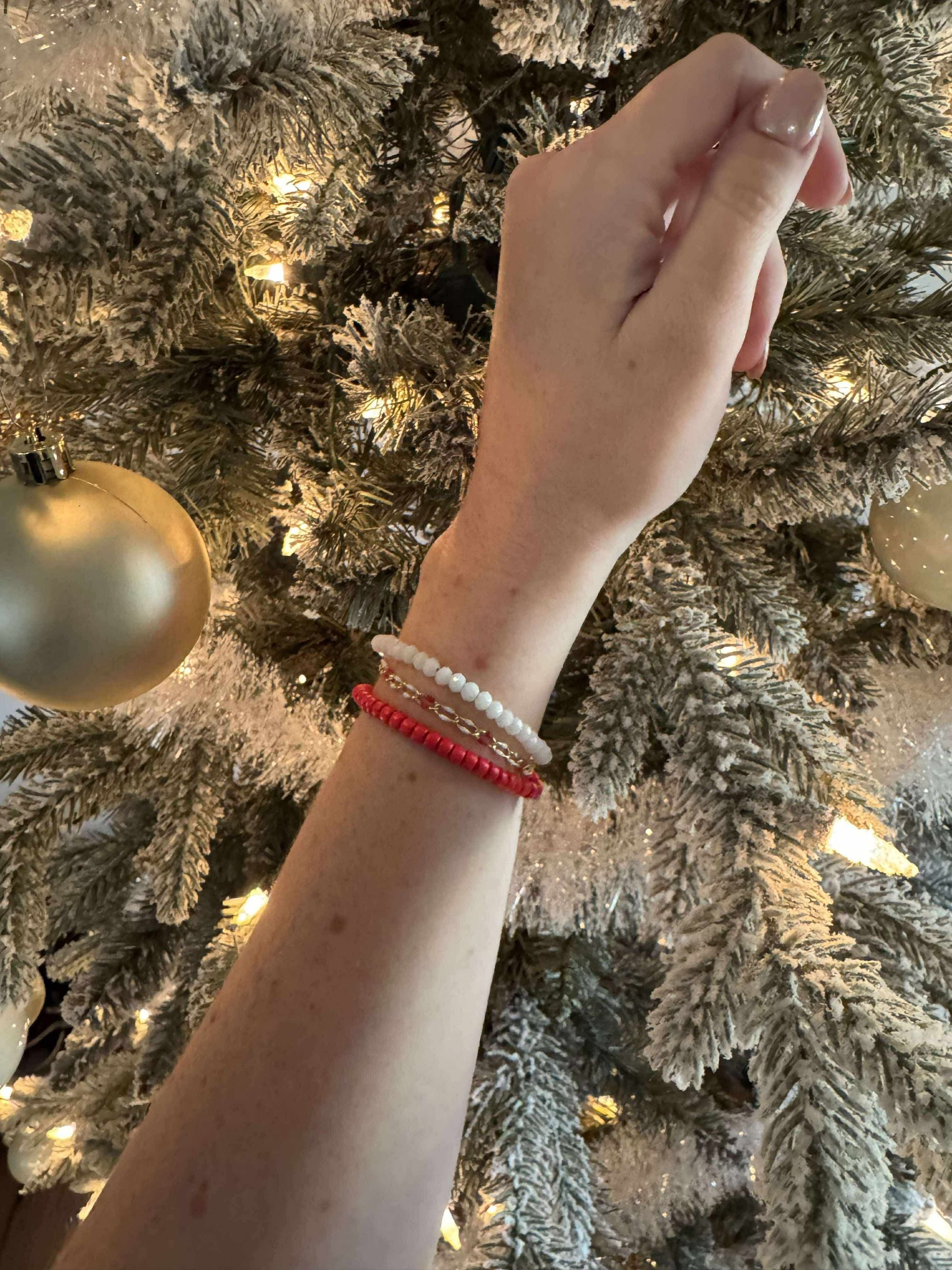 Candy Cane Enamel Chain