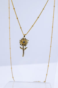 Birth Flower Charm Necklace